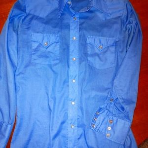 Vintage blue western shirt! Size M